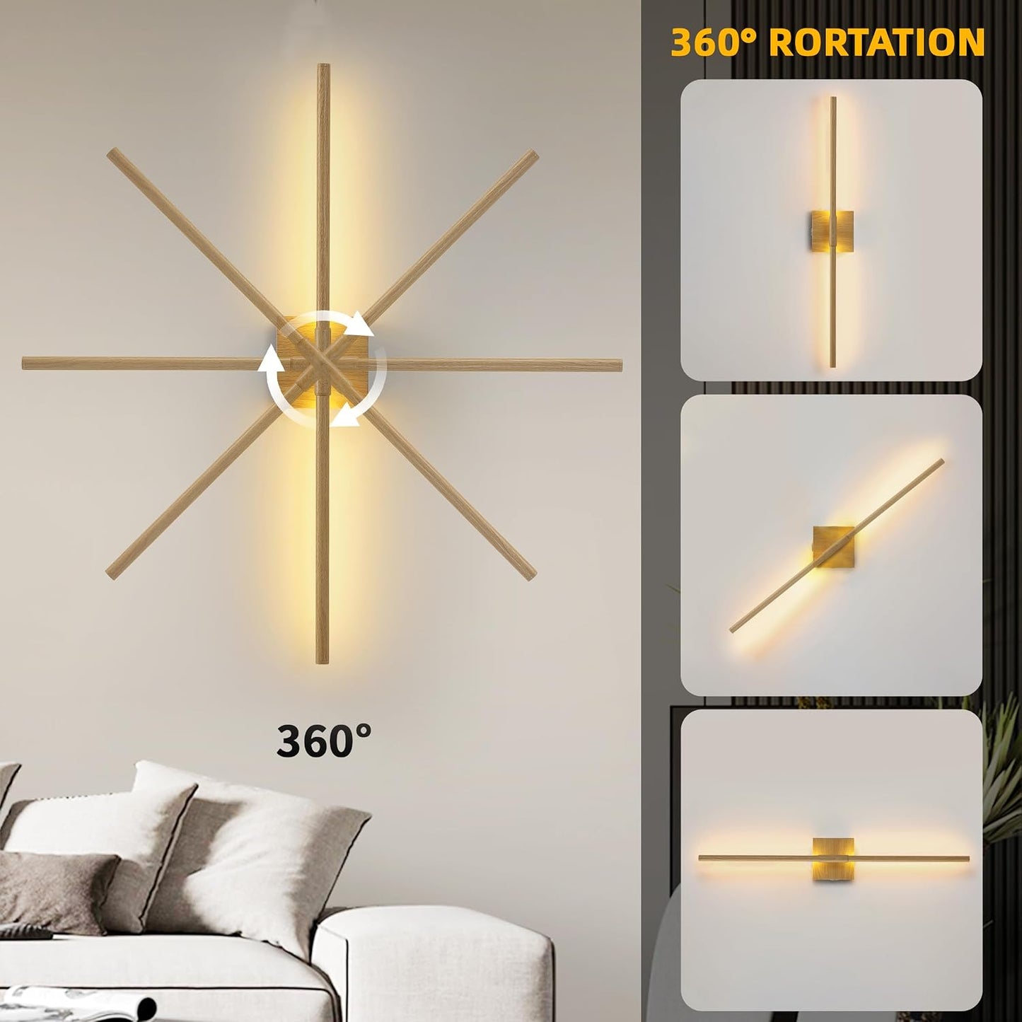 15800 mAh Battery Operated Wall Sconces with Remote Control Dimmable Battery Powered Cordless Rechargeable Wall Sconces
