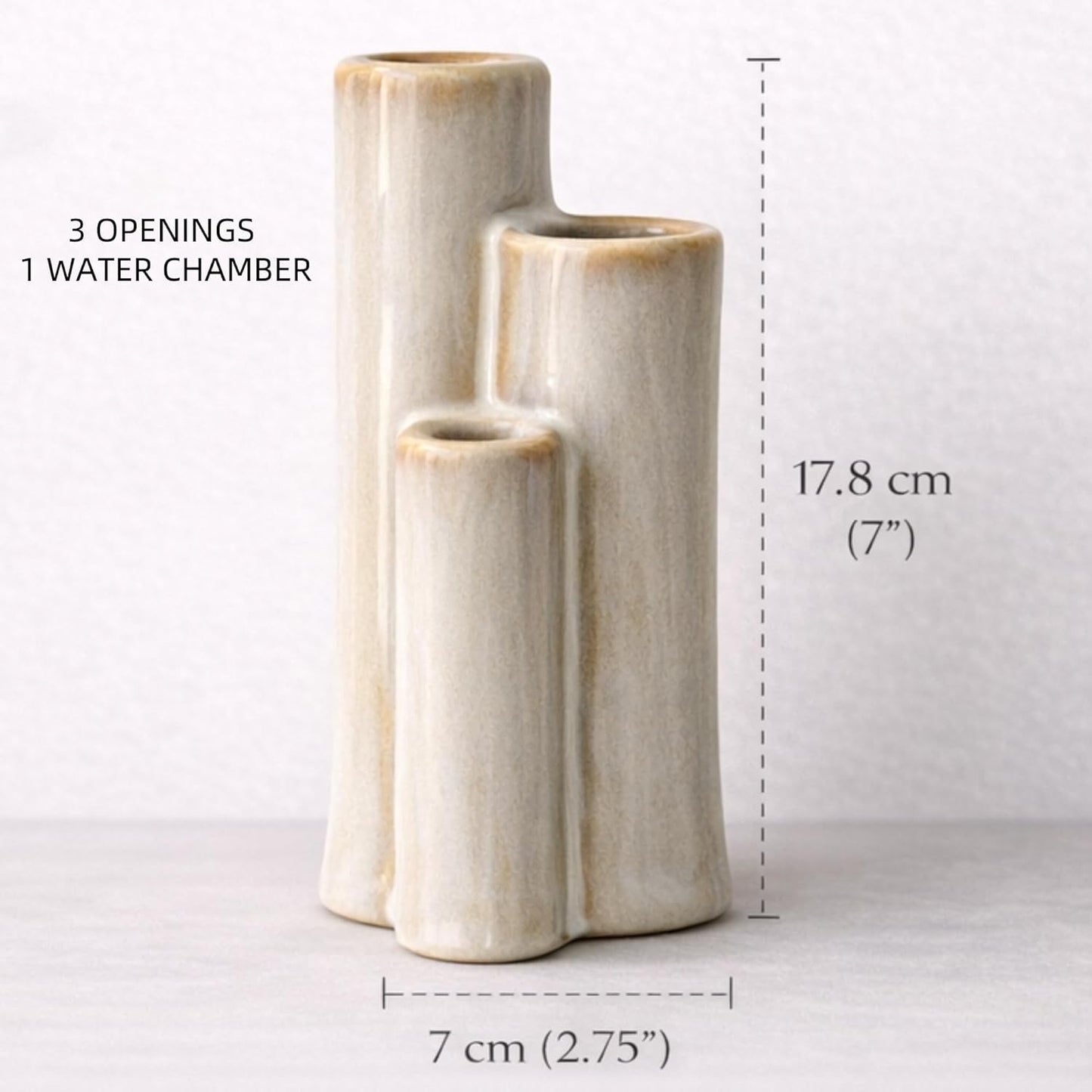 Sculptural Ceramic Vase / Ivory