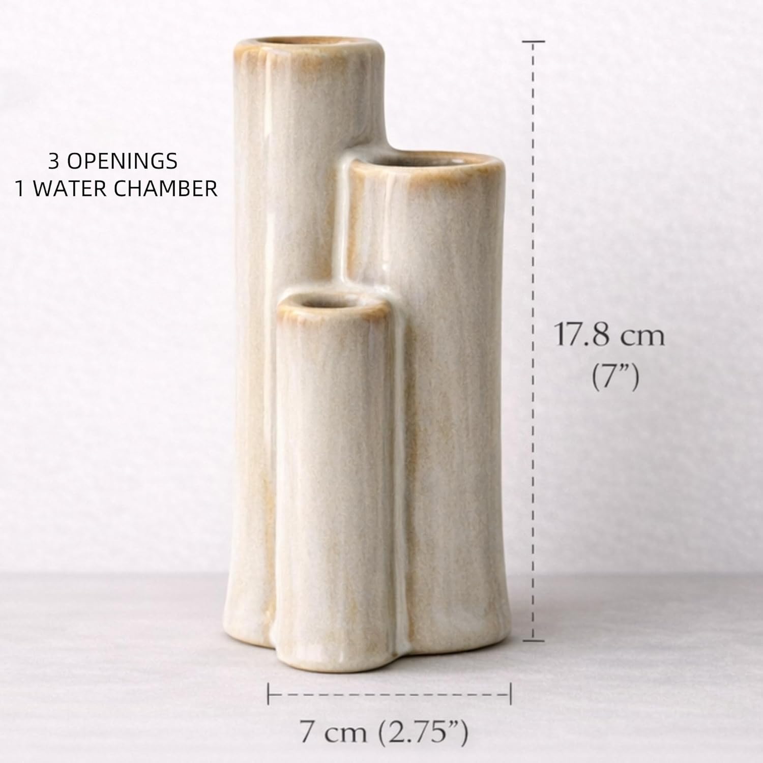 Sculptural Ceramic Vase / Ivory
