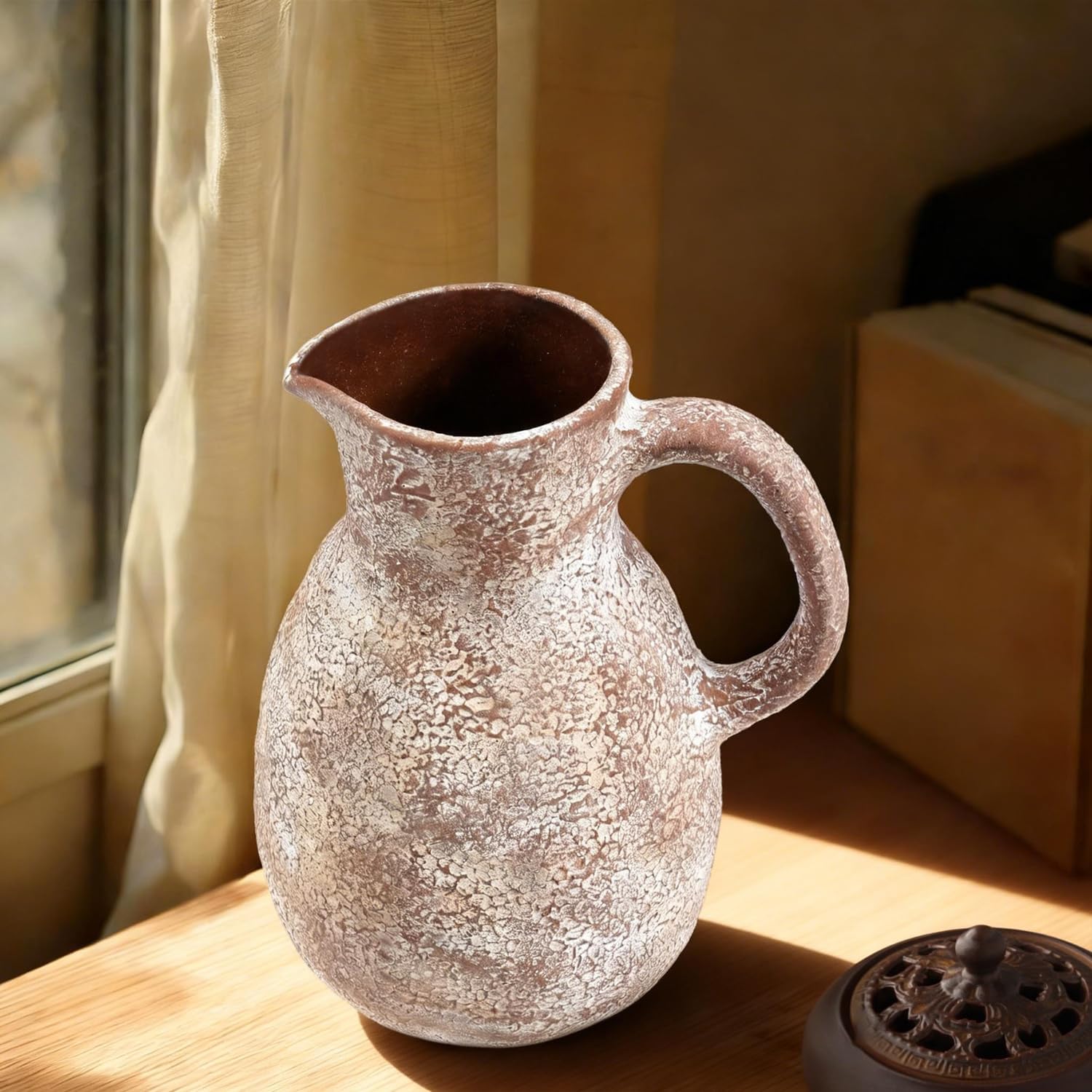 Ceramic Flower Vase Farmhouse Vase / 8 Inch-retro / 8 Inch