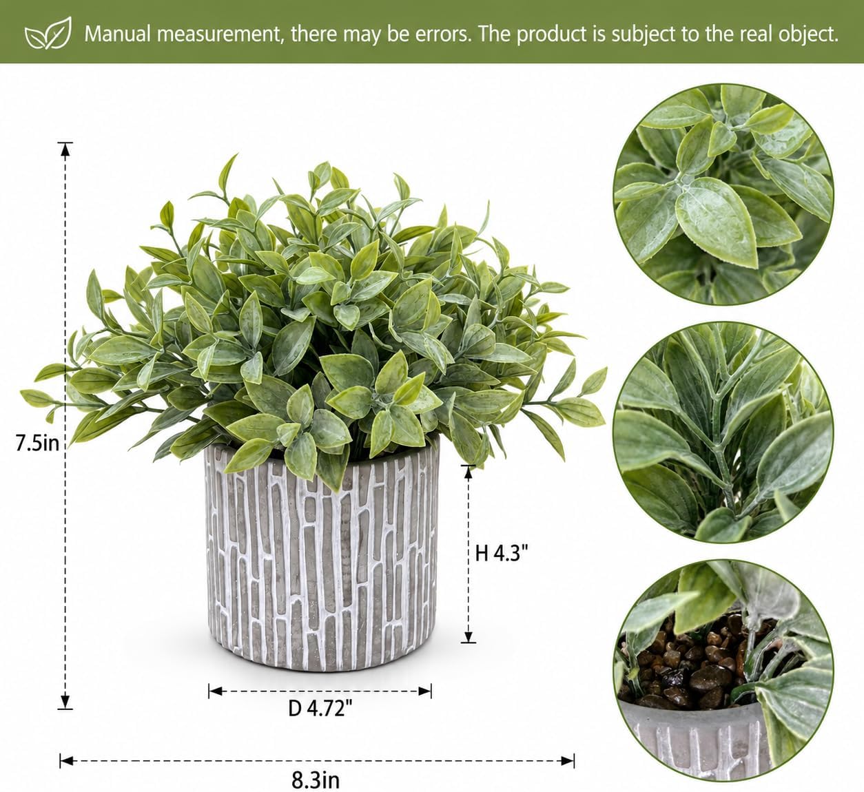Artificial Potted Plants / Set of 3