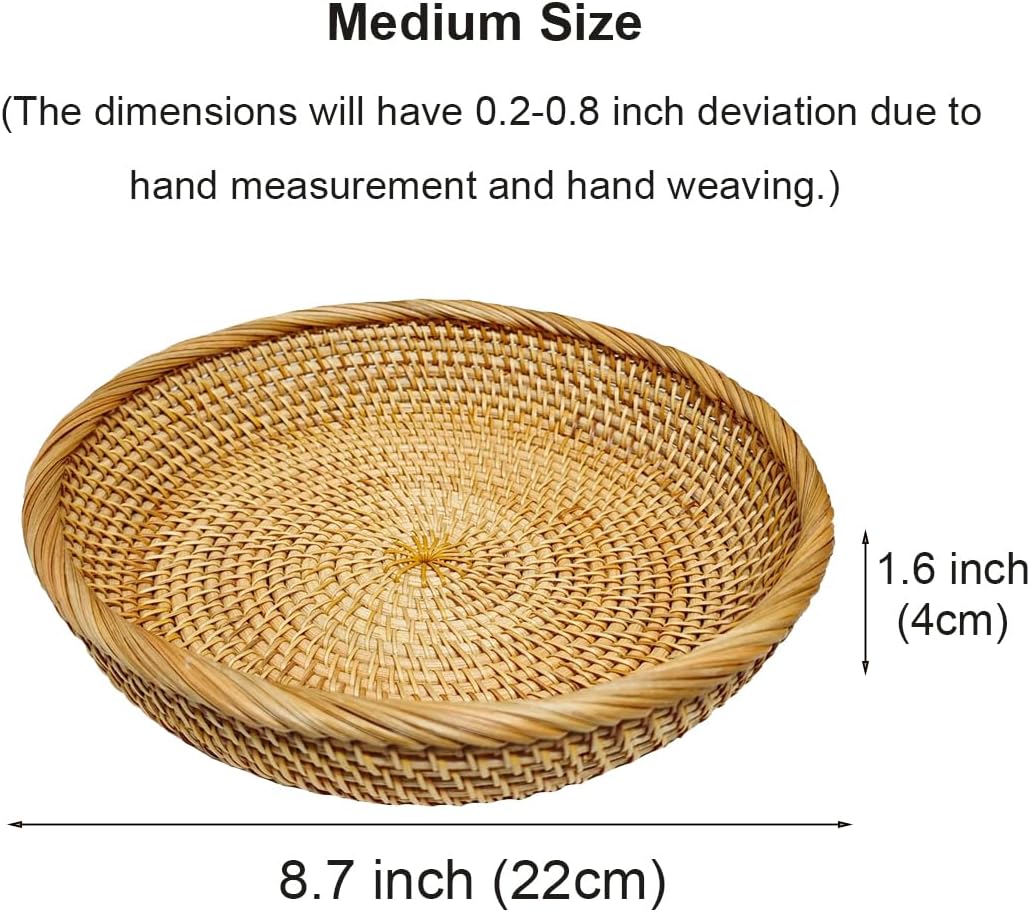 Rattan Keys Tray / Medium