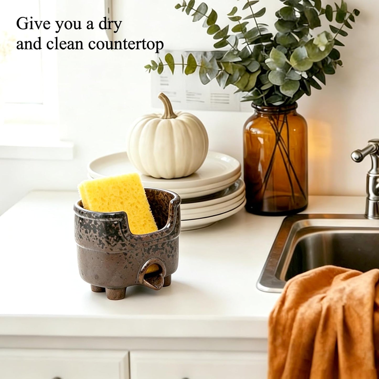 Ceramic Sponge Holder / Reactive Glaze