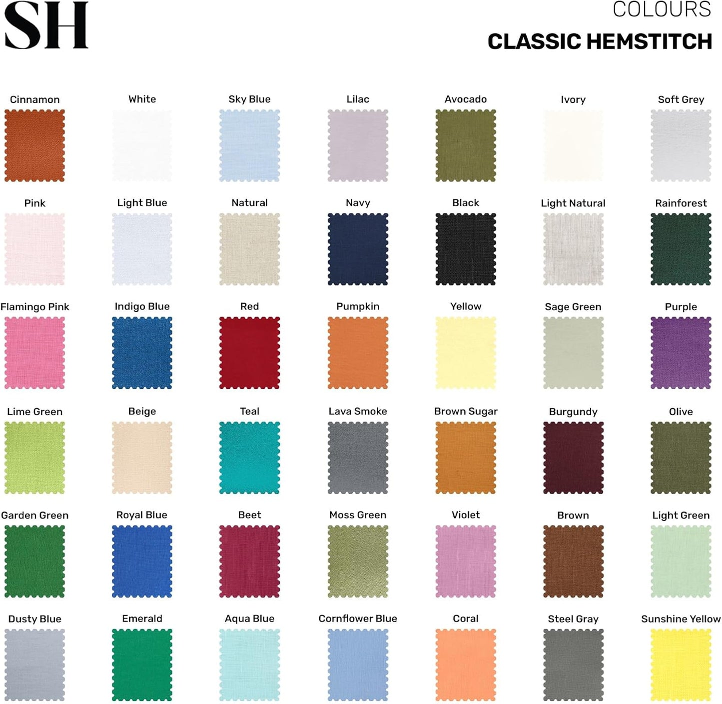 Solino Home 100% Pure Linen Dinner Napkins Moss Green, 20 x 20 in, Set of 4 | Classic Hemstitch Cloth Napkins for
