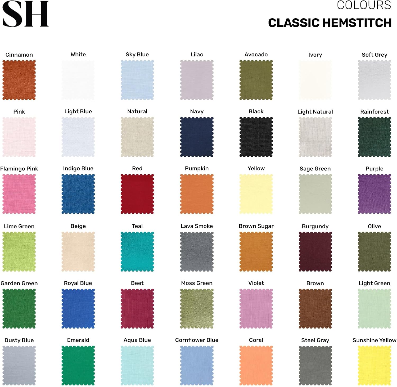 Solino Home 100% Pure Linen Dinner Napkins Moss Green, 20 x 20 in, Set of 4 | Classic Hemstitch Cloth Napkins for