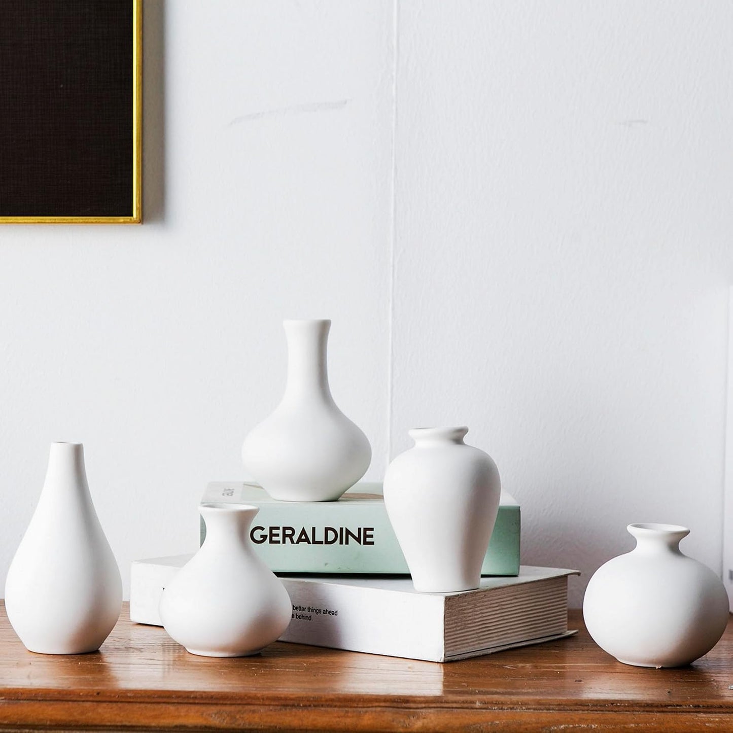 Ceramic Small Vase / White / Set of 5