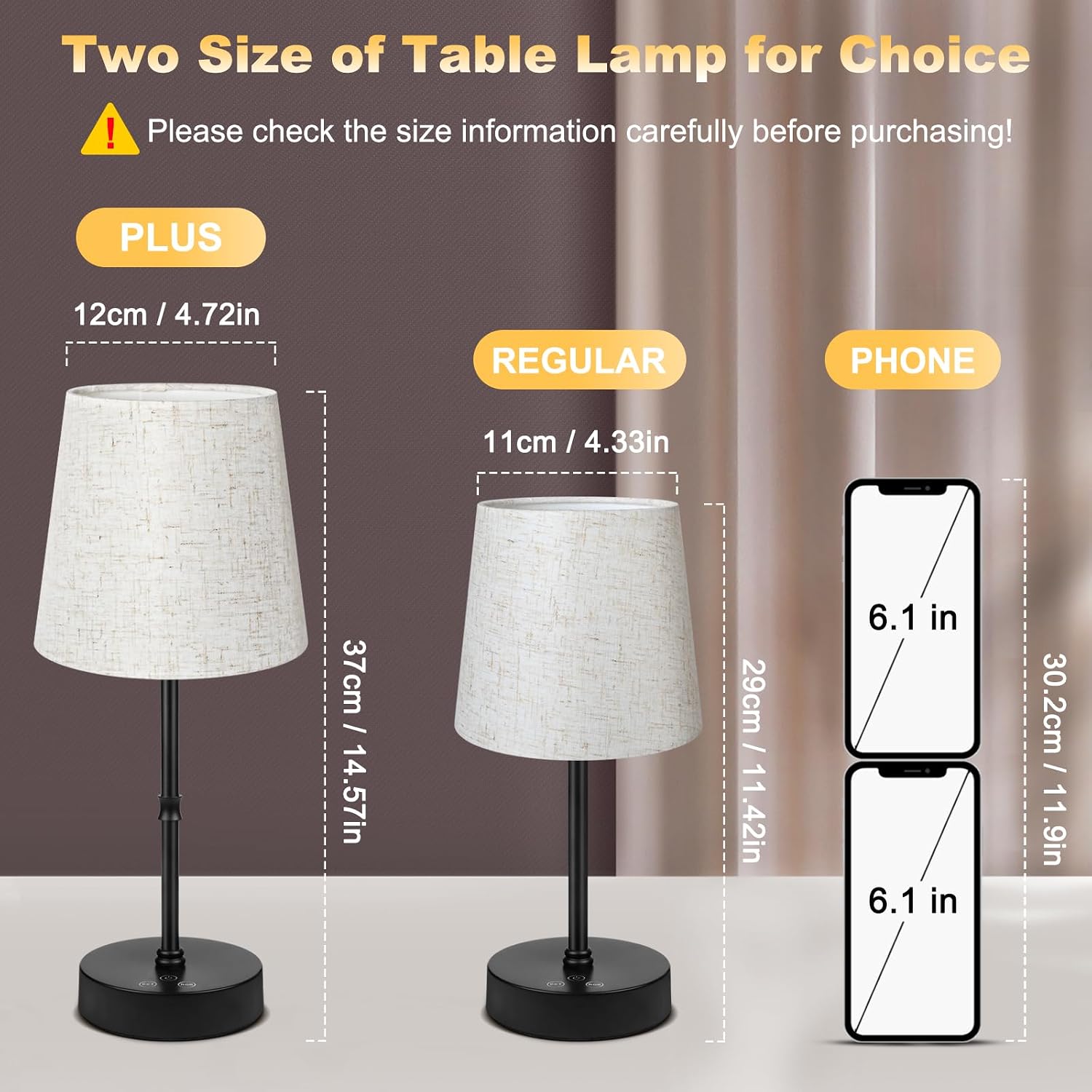 Wowag Small Cordless Table Lamp,5000mAh Rechargeable Battery Operated Desk Lamp,3 Colors & 7 RGB Stepless Dimmable