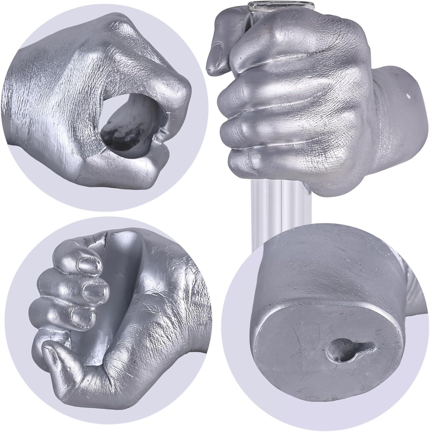 Funky Flower Vase / Silvery