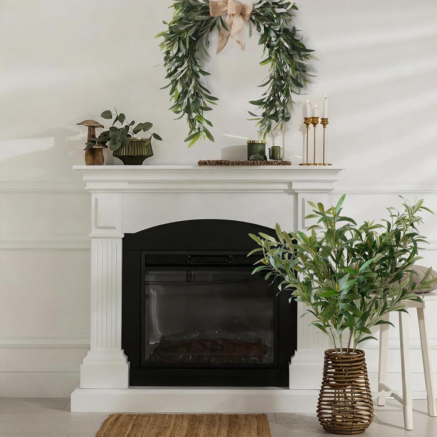 Tall Faux Greenery for Vase / 33.4 / Set of 5