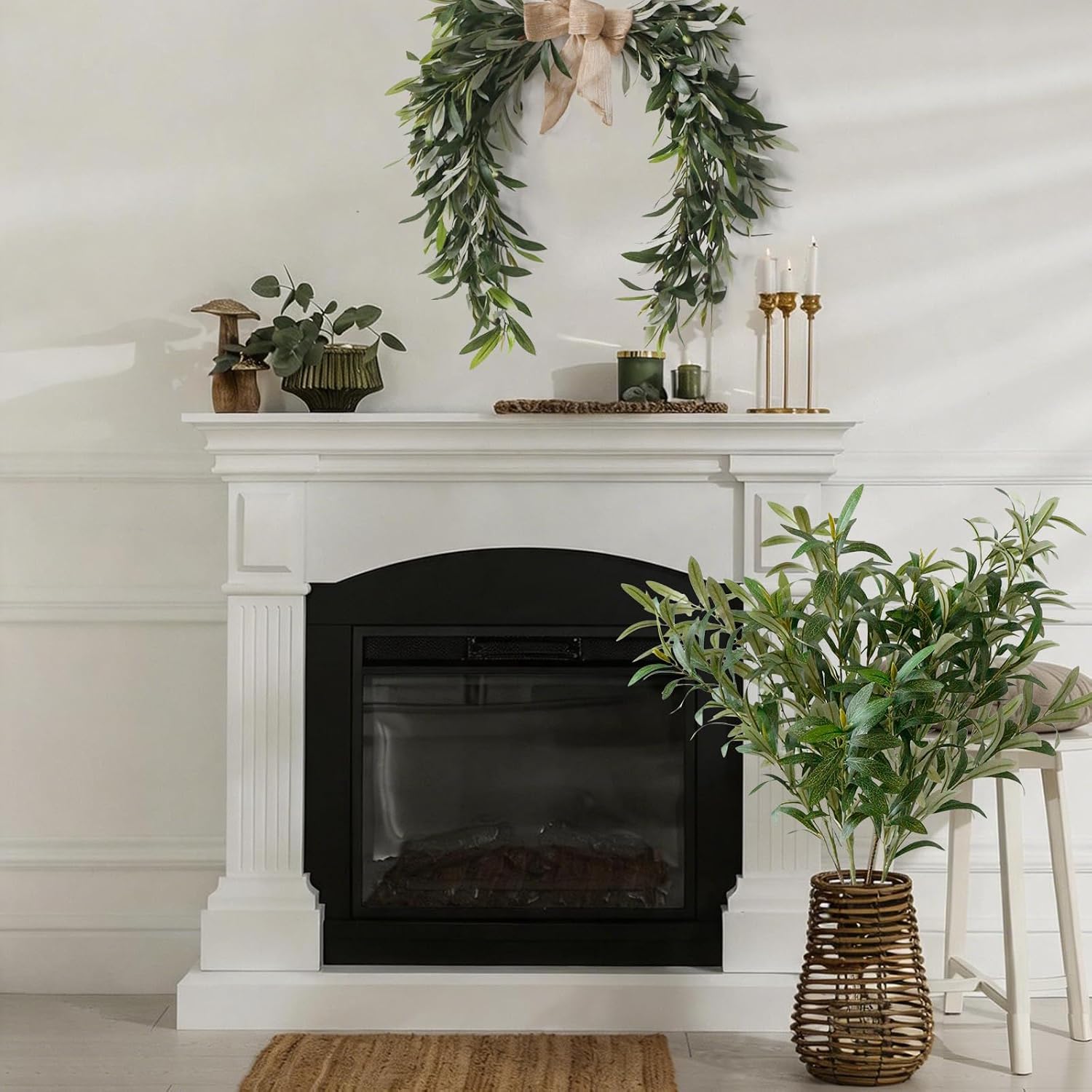 Tall Faux Greenery for Vase / 33.4 / Set of 5