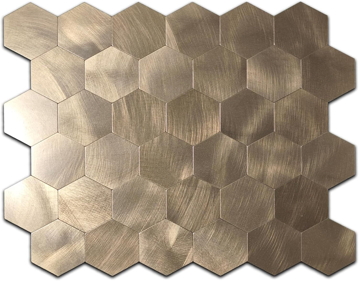Peel & Stick Mosaic Wall Stickers / Copper / Set of 10