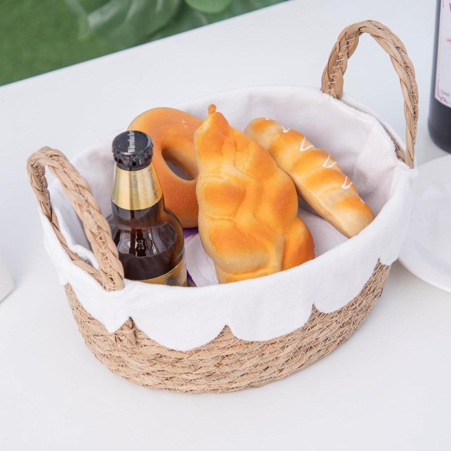 Handmade Seagrass Wicker Storage Basket