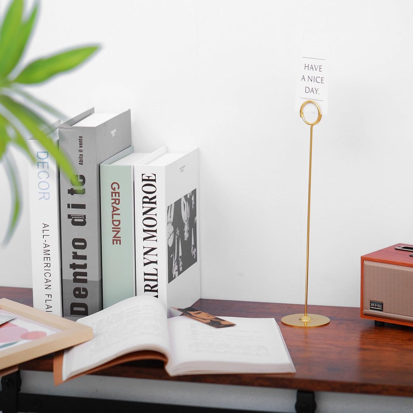 Urban Deco 36PK Table Number Holders Place Card Holders 12 Inch Table Card Holders Steel Card Holders for Photos, Food