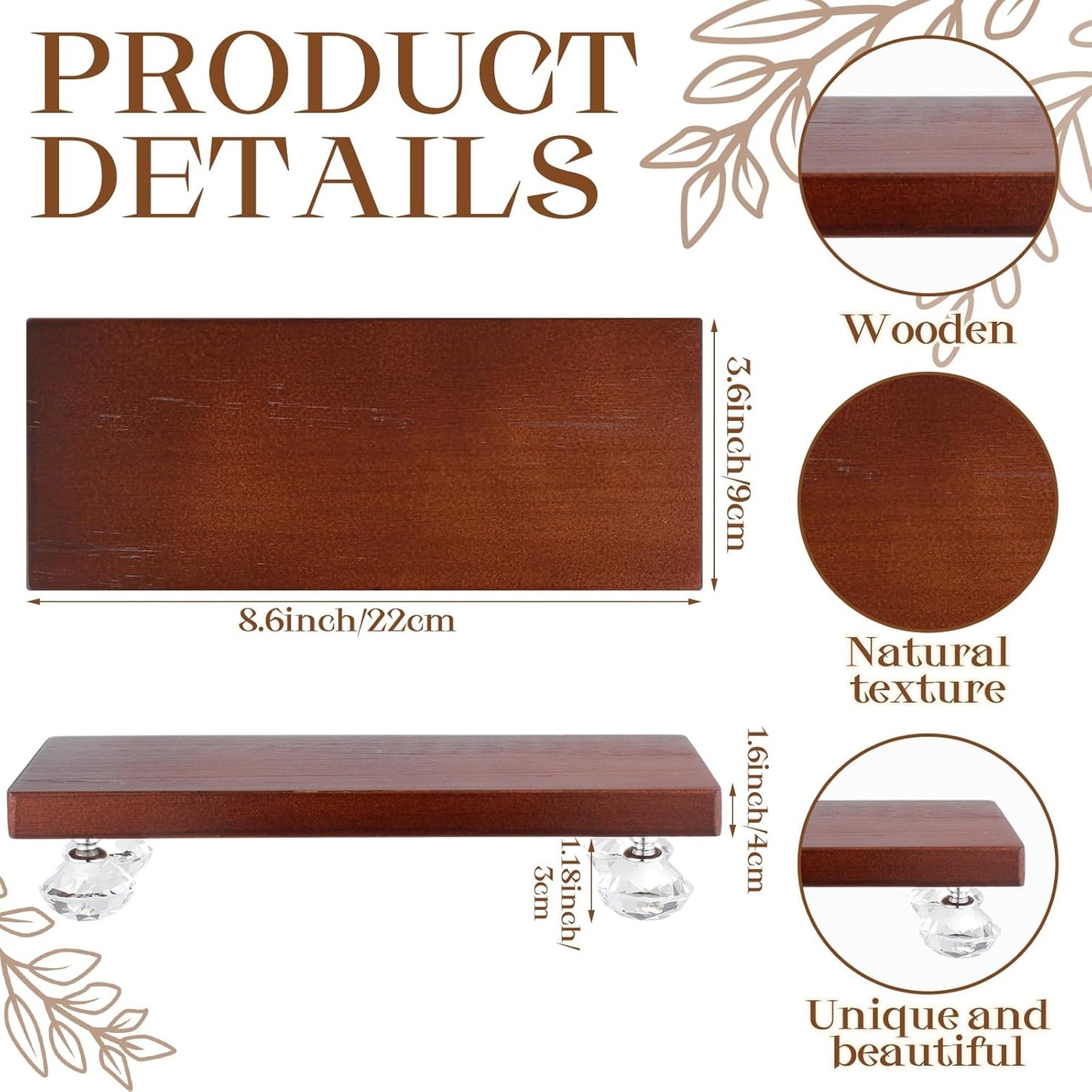 Wooden Pedestal Stand / Wood Risers for Decor Display