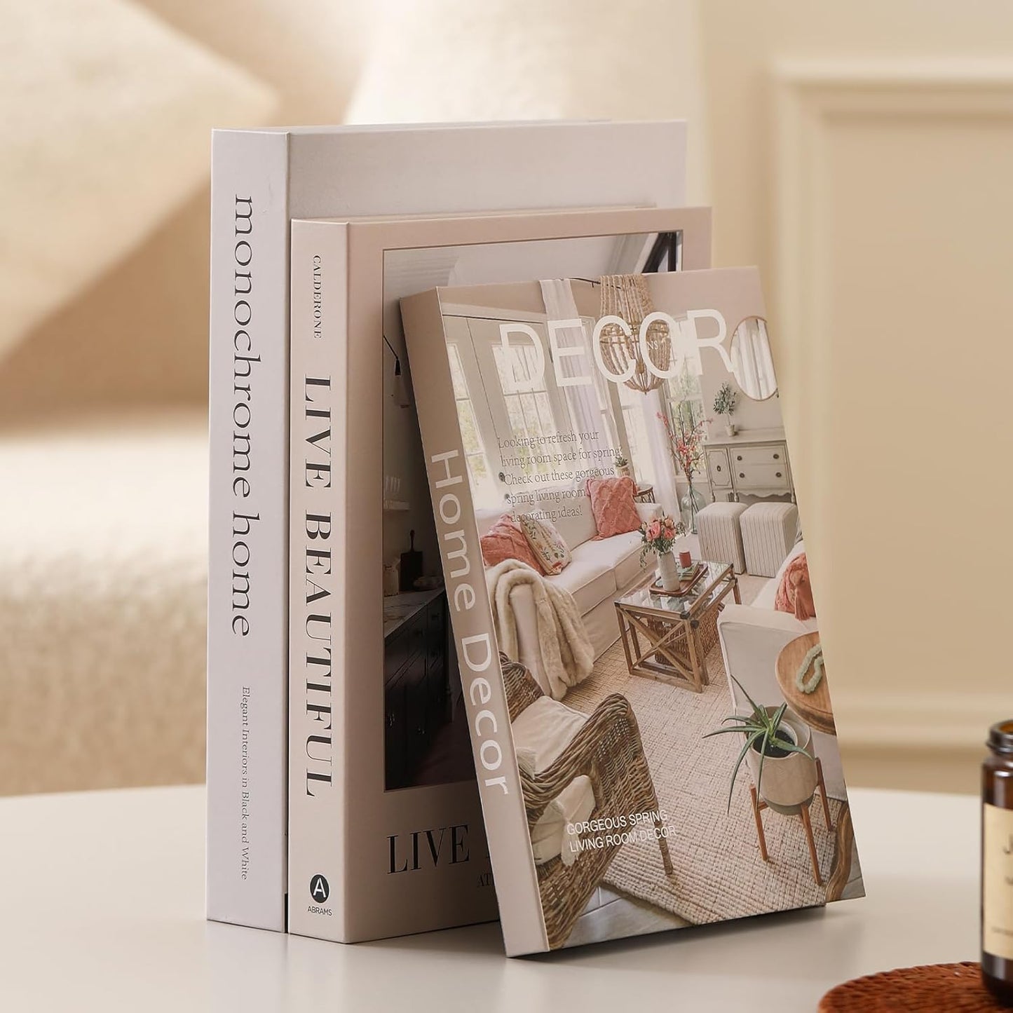 Aesthetic Decor Books Set for Coffee / Zf002 / Set of 3