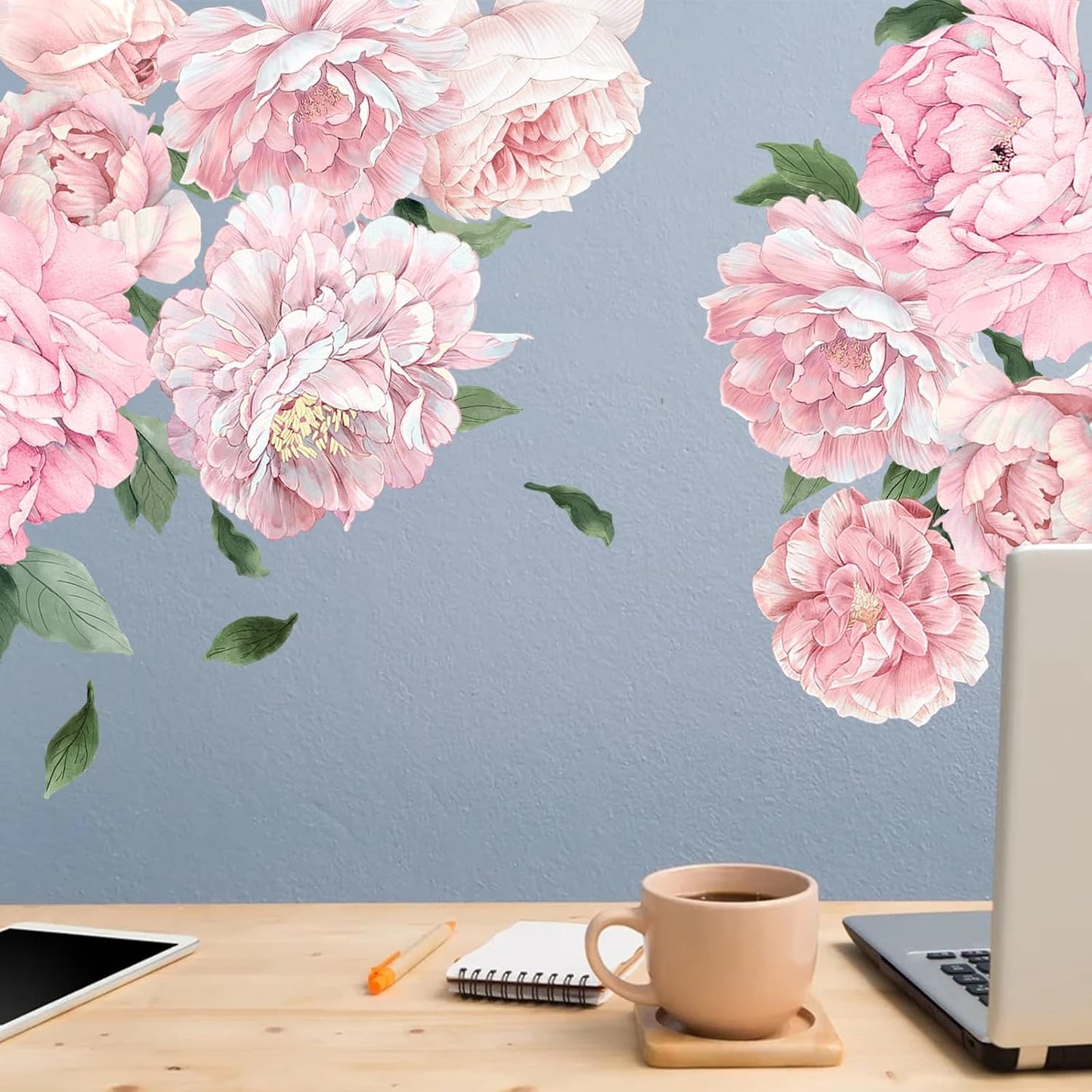 Large Peony Wall Decals / Ap-wd214 / Pink