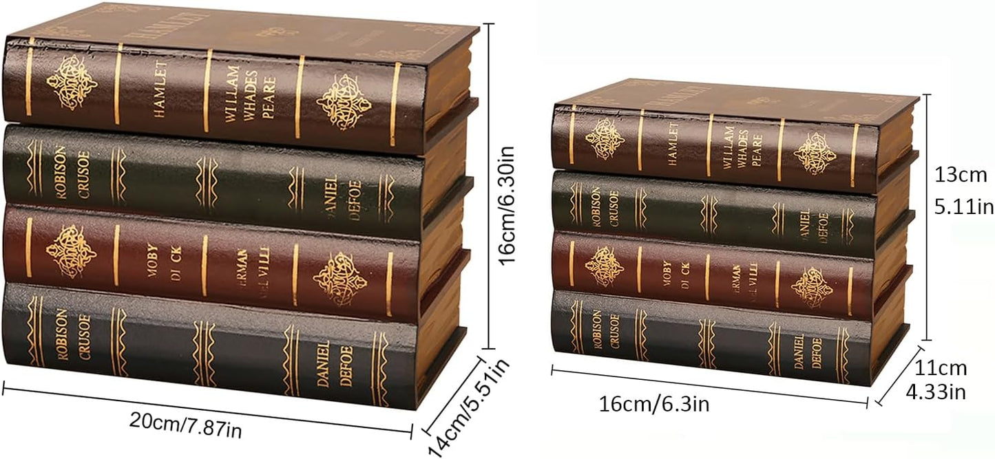Invisible Faux Books Fake Book Decorations for DIY / Set of 2