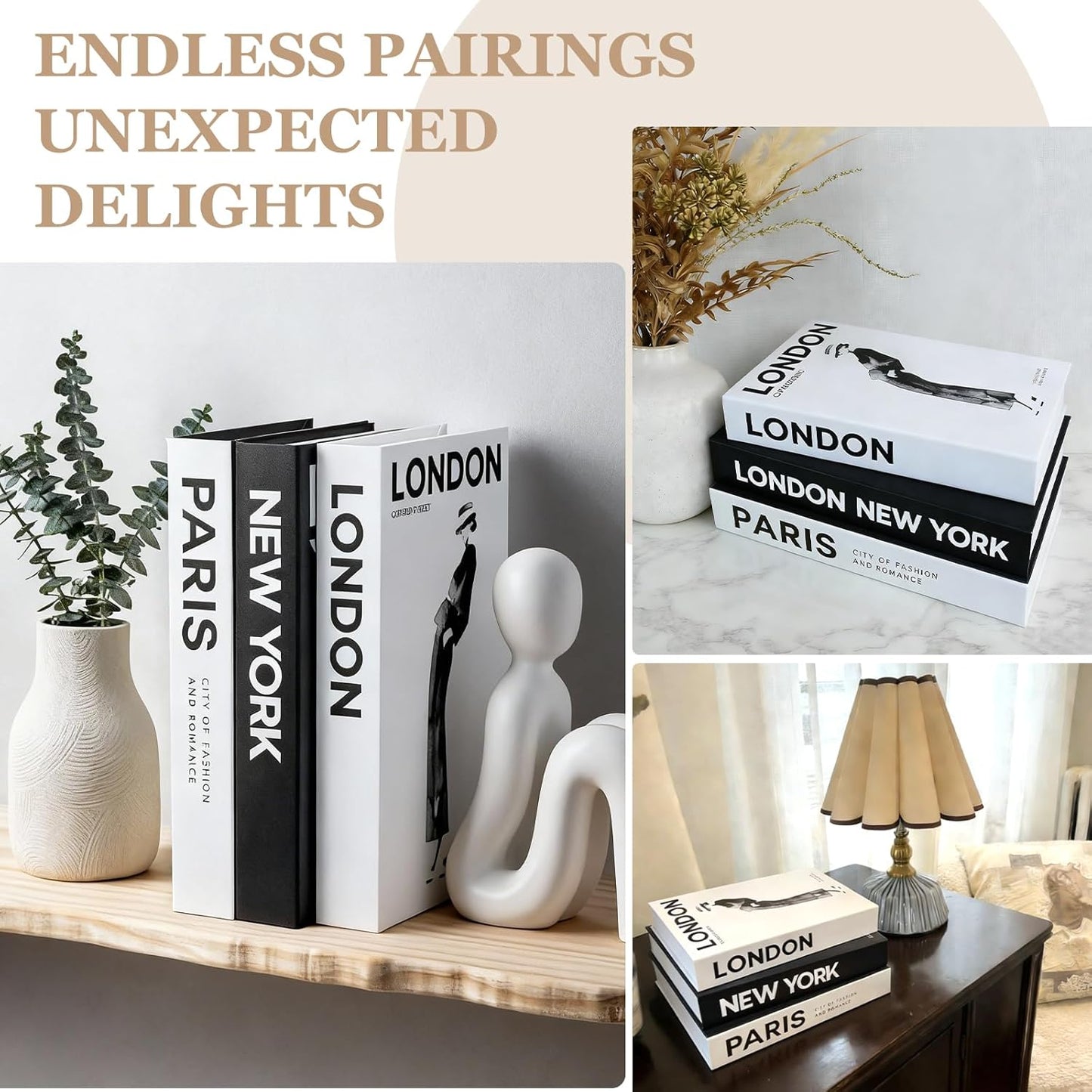 Faux Decorative Books / Set of 3