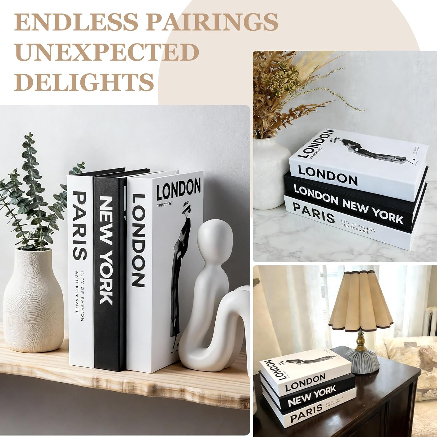Faux Decorative Books / Set of 3