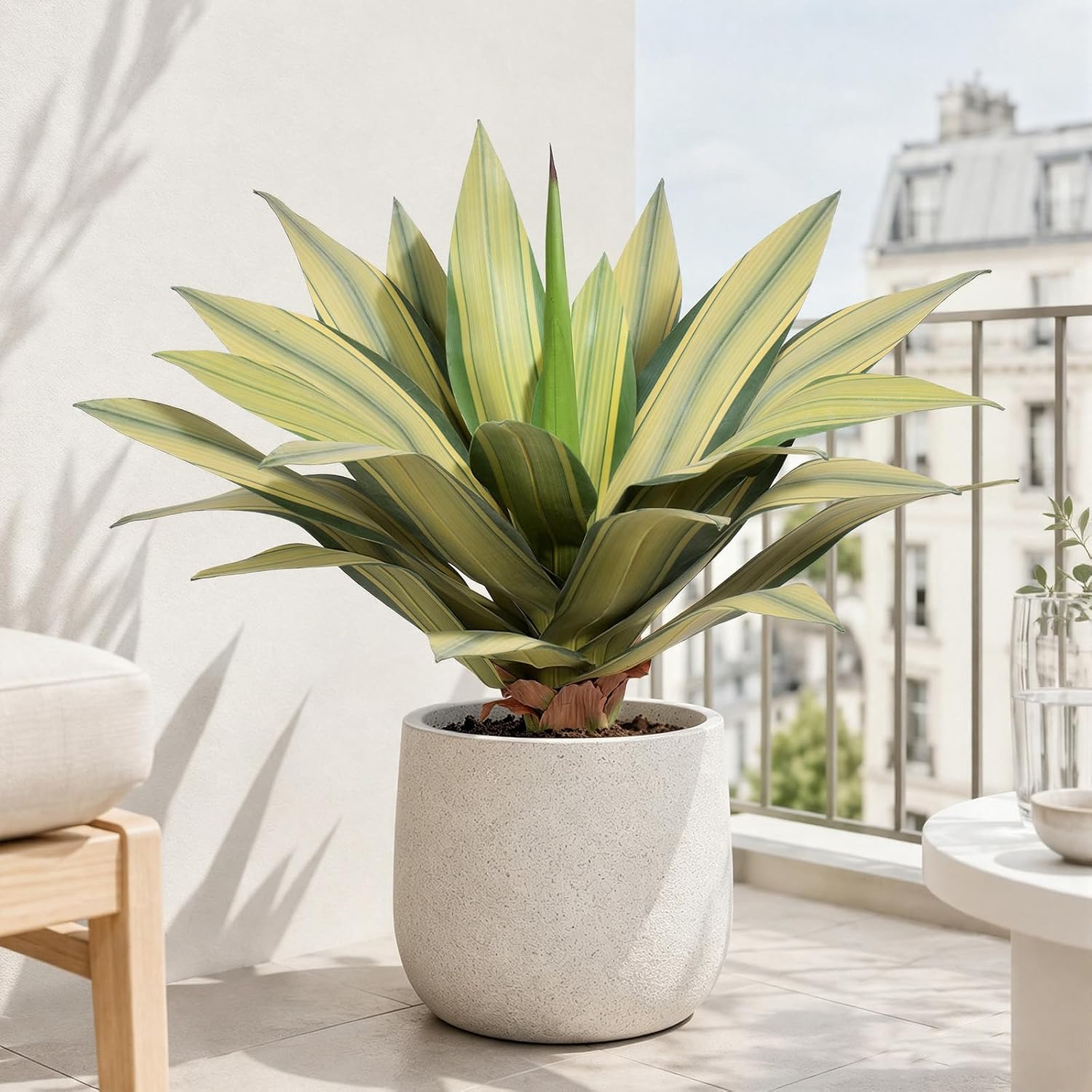 Artificial Plant Outdoor 22" Tall / Agave / Set of 22