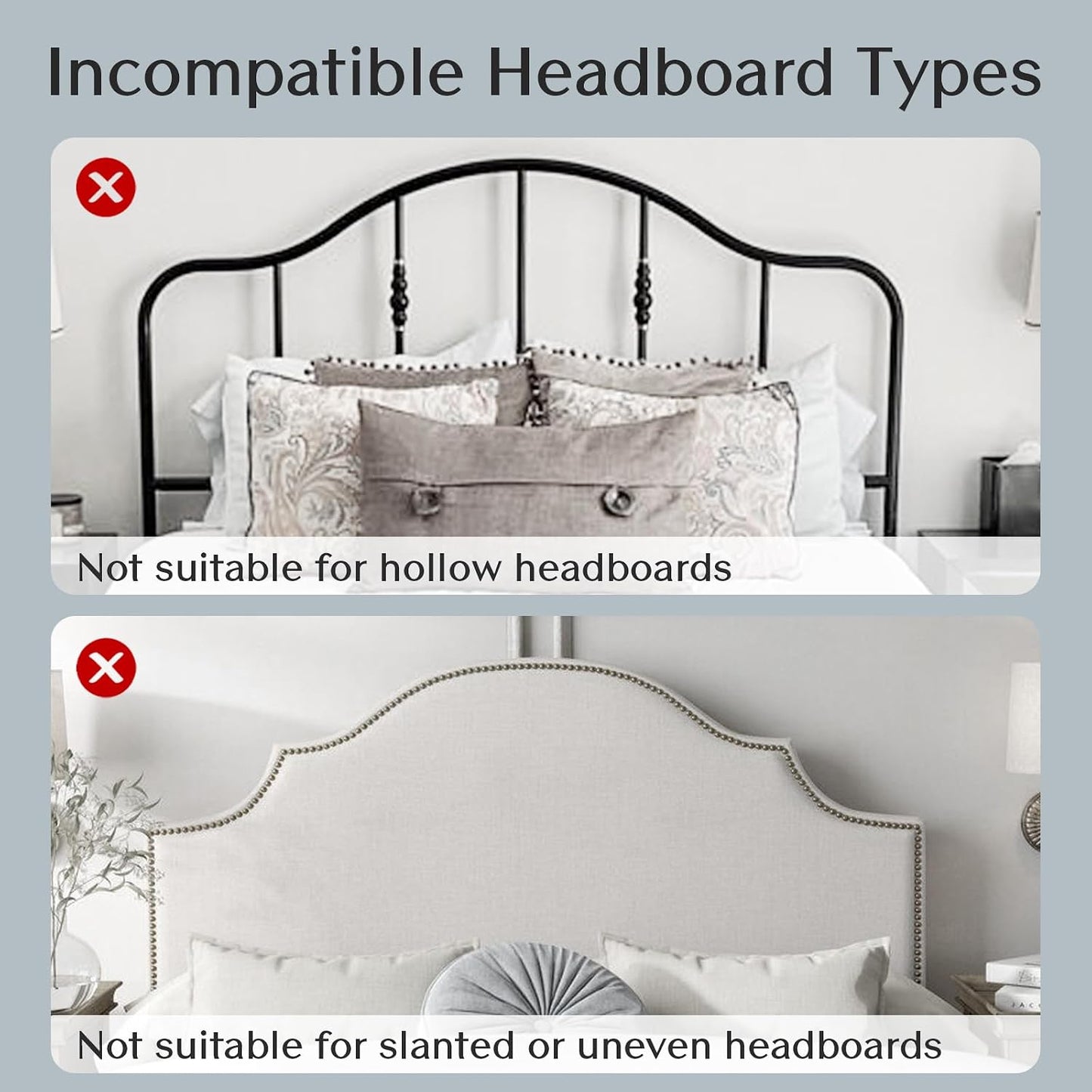 Patented Innovative Design Headboard Reading Light. No Drilling Golden Book Light for Bedtime Reading. Dimmable LED