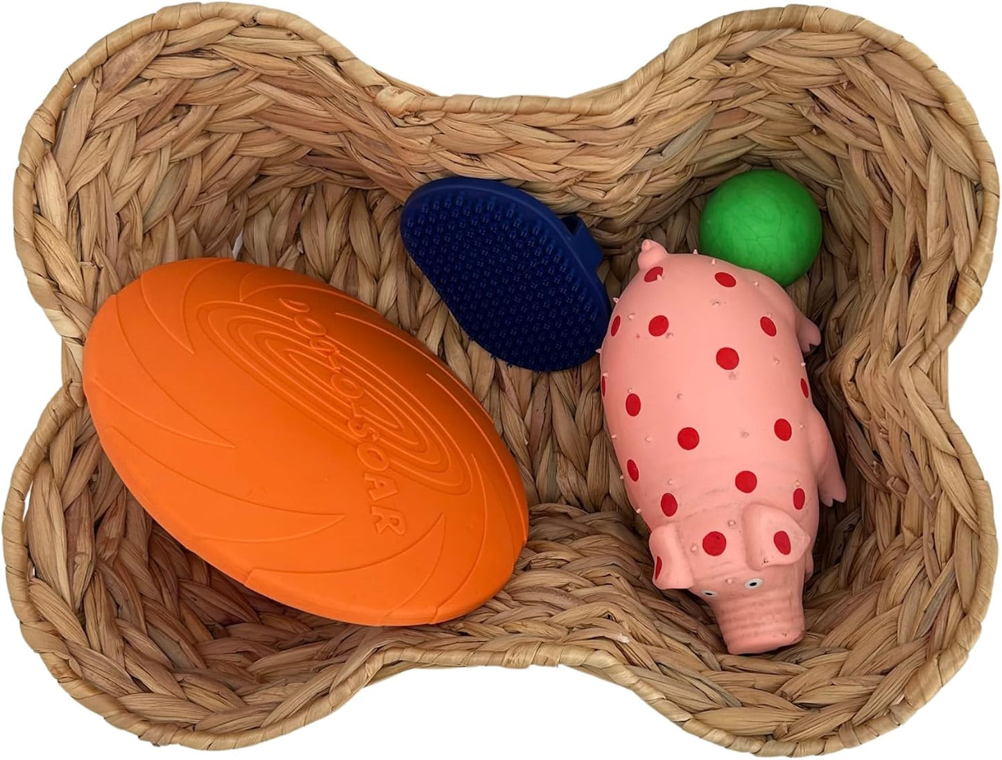 Wicker Pet Toy Bin Organizer / 17 x 13 / Regular