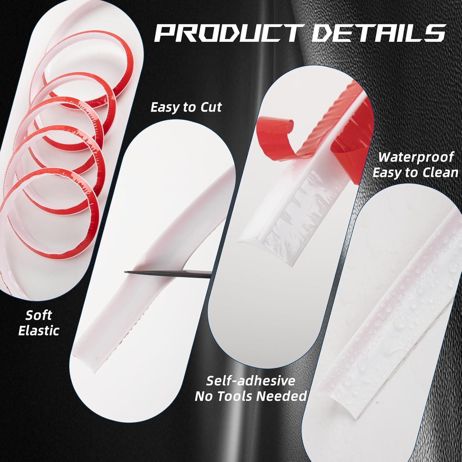 Shoe Molding for Floor Edge / 118 Inch / White