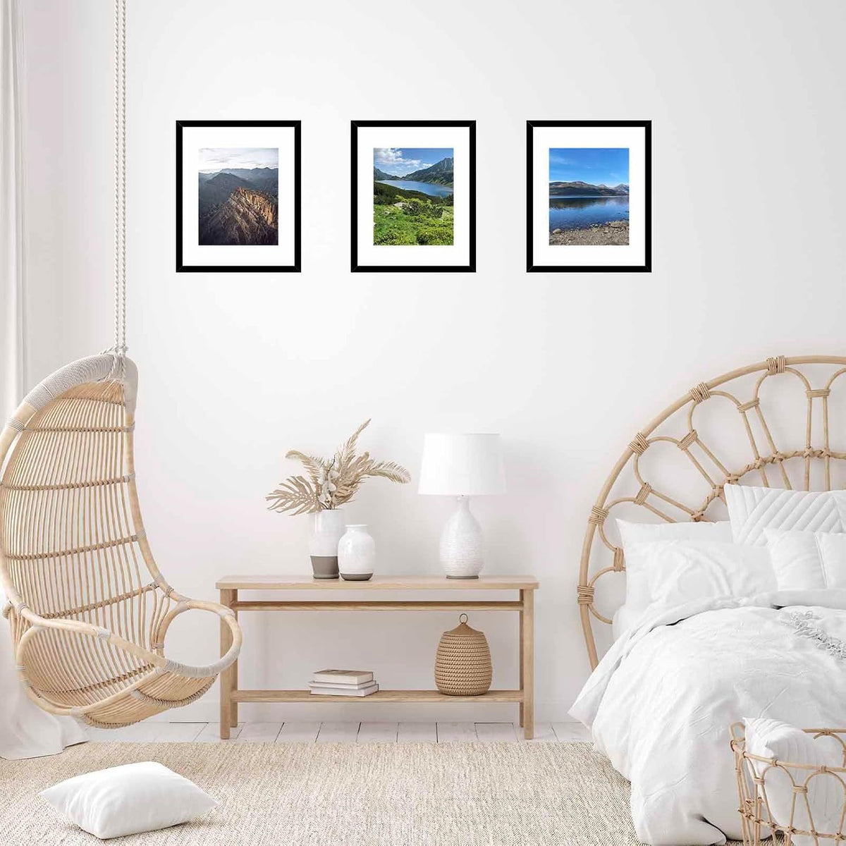 JCJMY 6 Packs 11x14 Picture Frames, Display 8x10 with Mat or 11x14 Without Mat, Black Gallery Wall Frame Set, 11 by 14