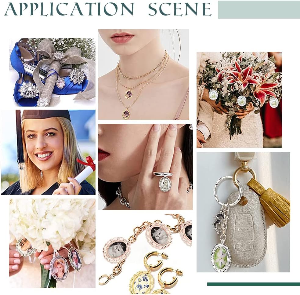 mm Glass Cabochon Dome Tiles / 7 Color Oval - 30 Sets / 25 x 18 / Set of 60