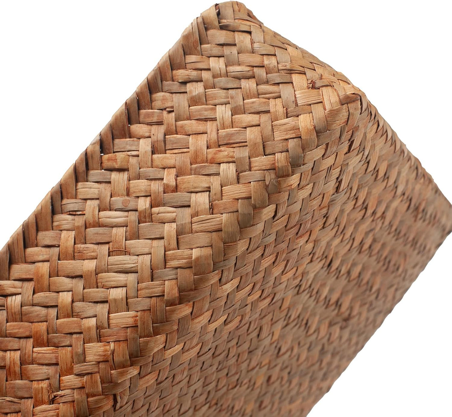 Seagrass Napkin Holder Woven Flat Napkin Basket Tray / Square / 7.5 x 7.5 x 2.5