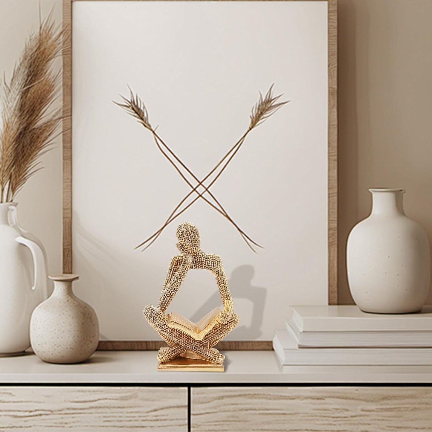 Modern Aesthetic Figurine Decoration / Right / Gold