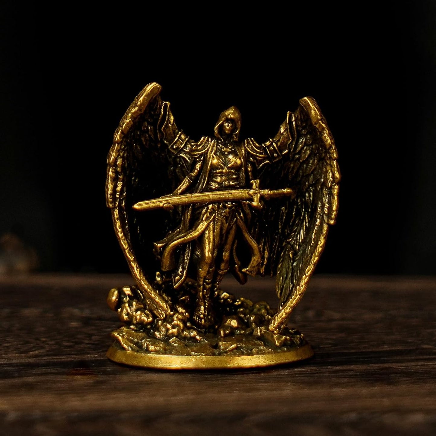 100% Solid Brass Statue / Archangel