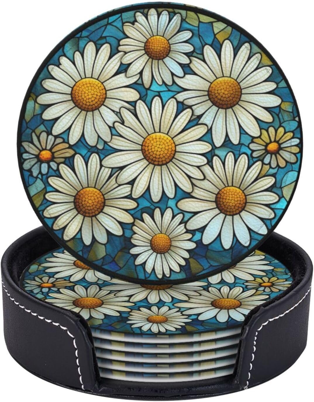 Holder / Coasters for Drinks / Daisy / Set of 6