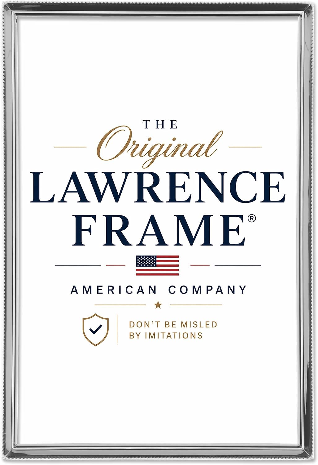 Lawrence Frames Bead Border Design, 8x12, Silver