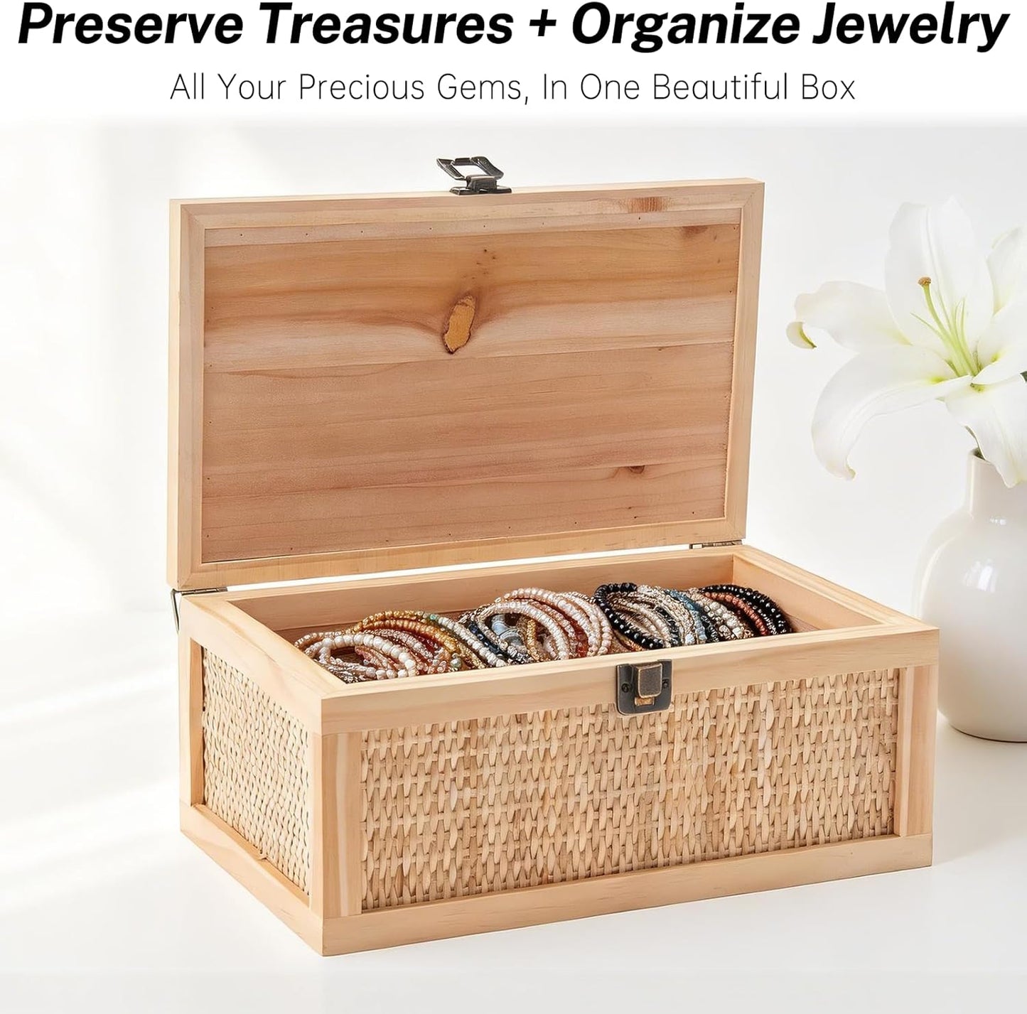 Rattan Decorative Boxes / Natural