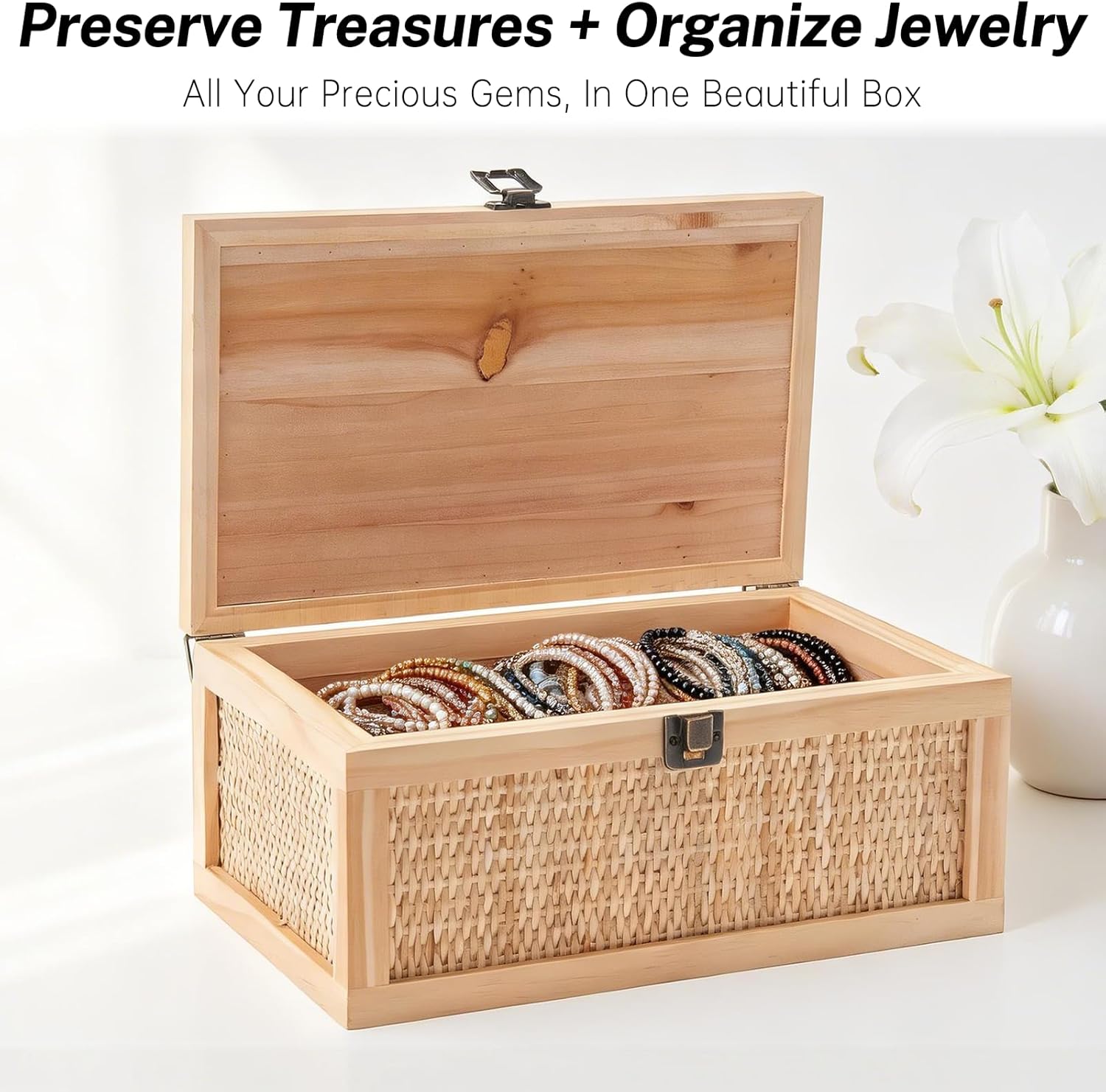 Rattan Decorative Boxes / Natural