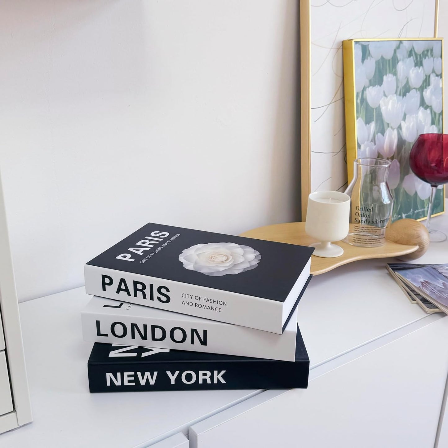 Modern and Fashionable Minimalist Decoration Books / Set of 3