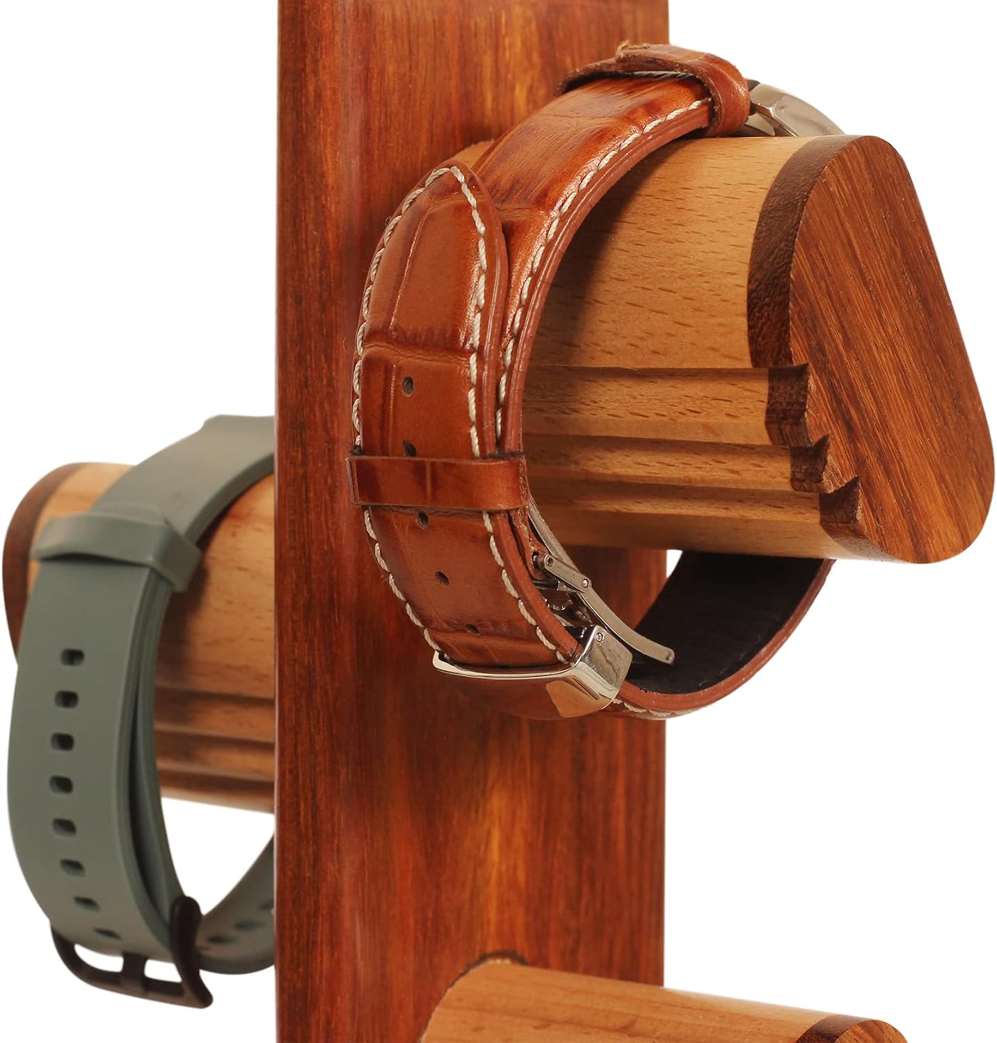 DEALS ABHANDICRAFTS - Watch Stand 5 in One Multiple Watch Display Tower for men, Charging Station Jewelry Organizer for