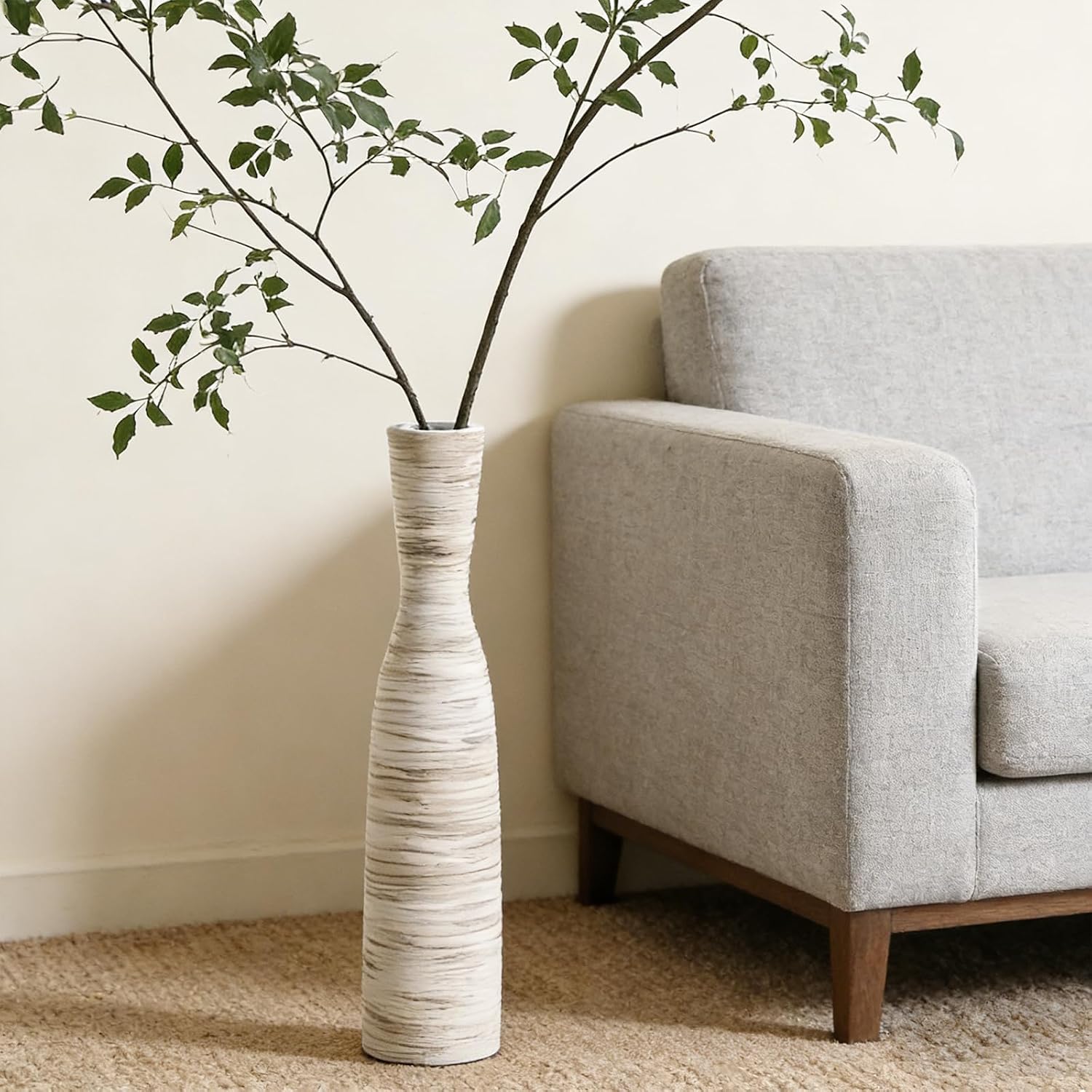 Decorative Thin Pampas Grass Vases / Bow-white-20