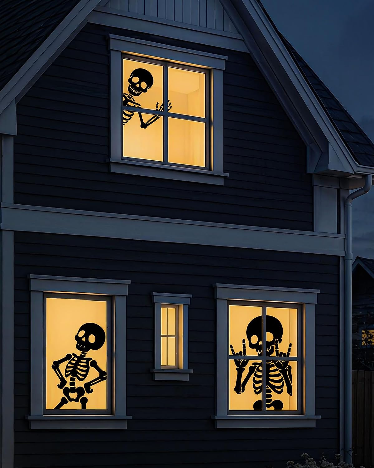Halloween Decoration Window Clings,Large Black Cat Window Stickers