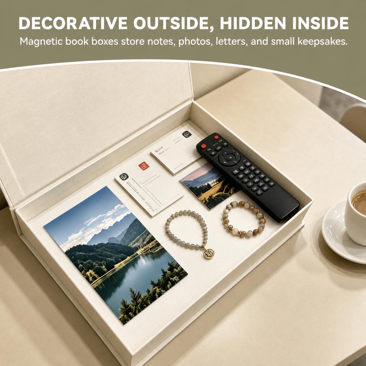 Hidden Storage And Bead Modern Table Books Home Coffee