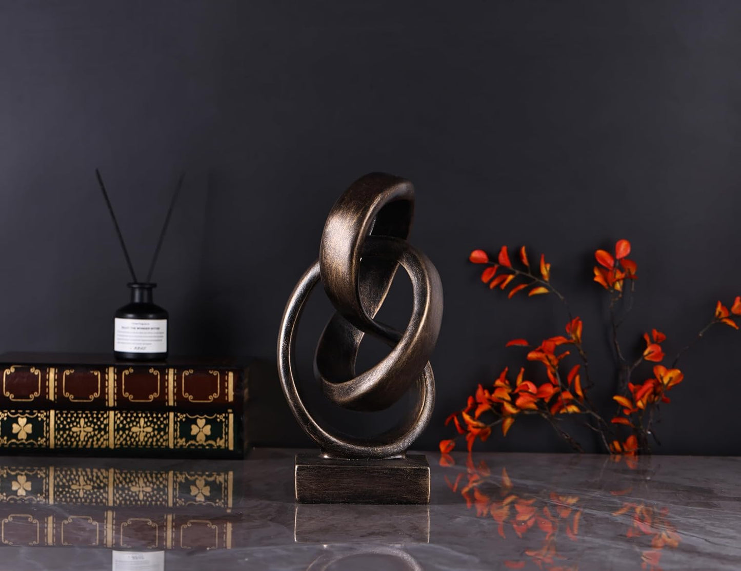 Modern Abstract Knot Sculpture / Bronze