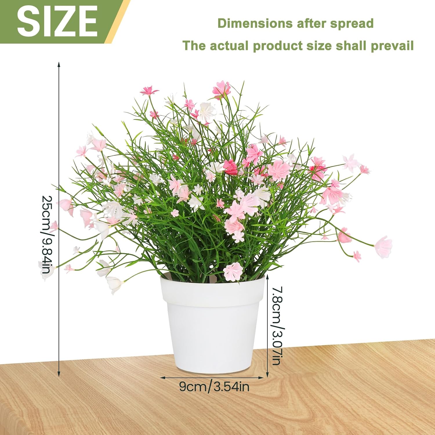 Flowers Faux Plants Indoor / Pink