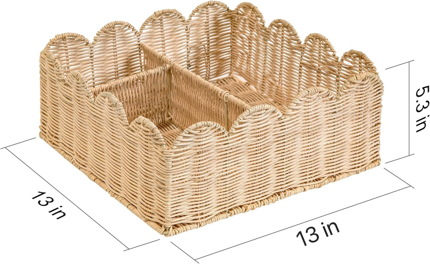 Woven Natural Basket / Off White