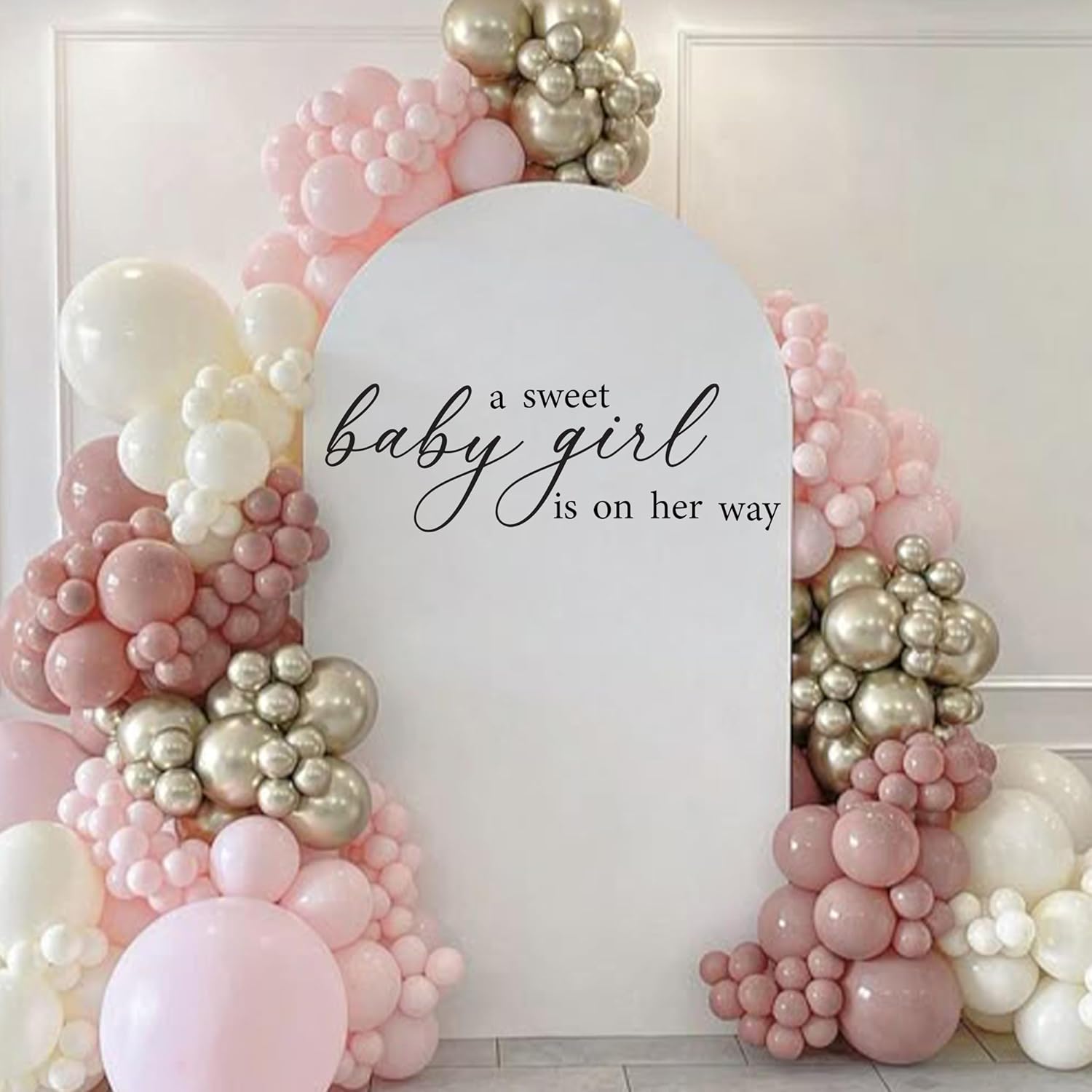 Removable Vinyl Sticker for Baby Shower / Black