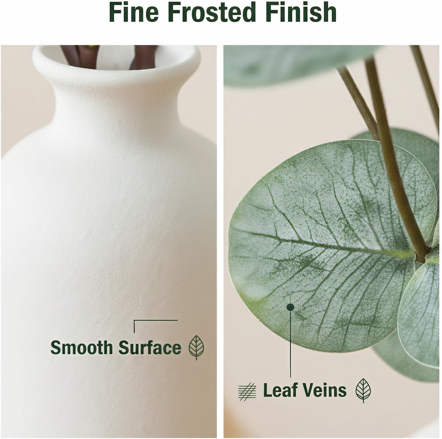 Faux Plants / 15" Artificial Eucalyptus Stems Potted Plant / Eucalyptus Plant