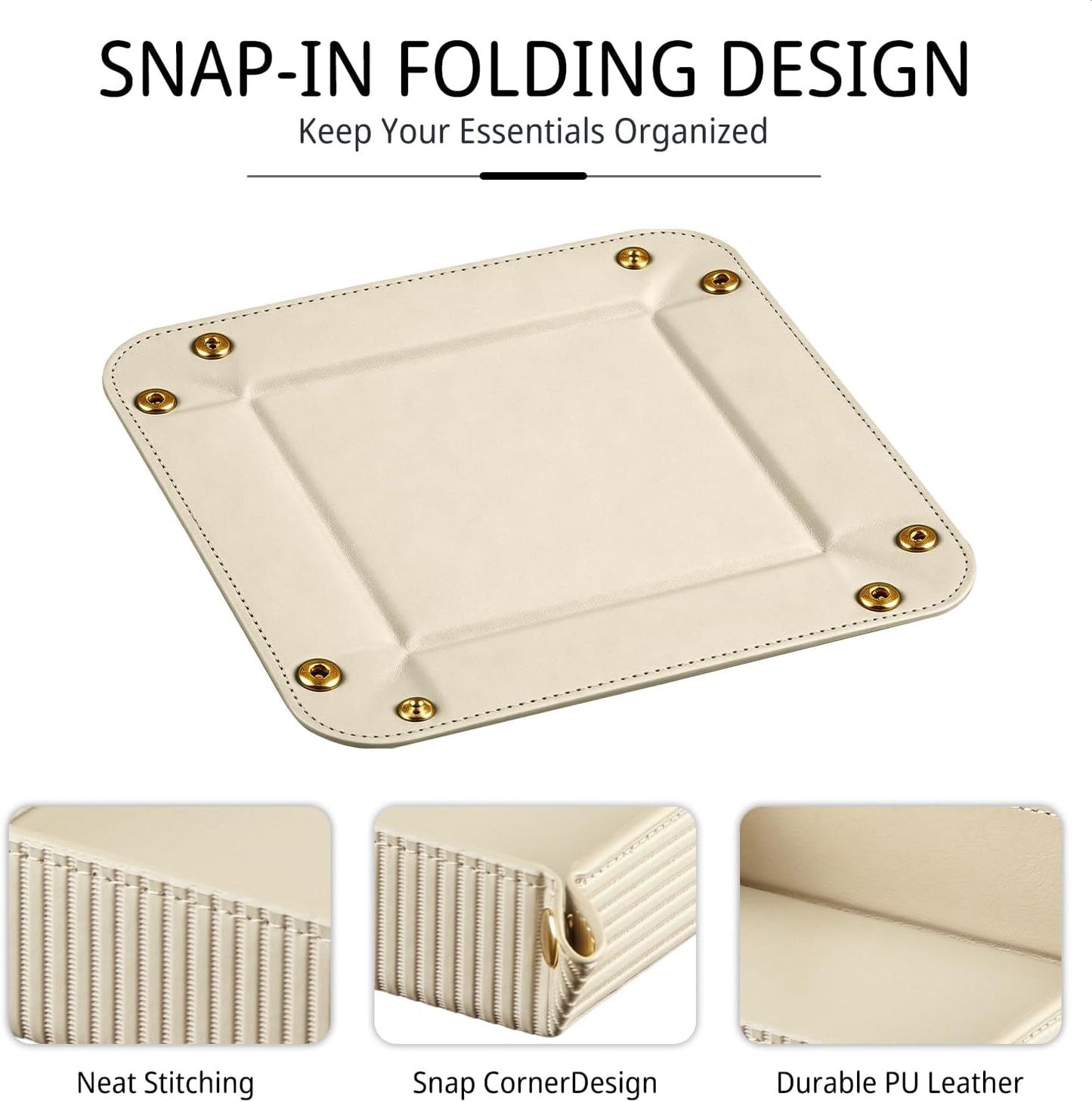 Light Valet Tray for Men / Apricot Rome