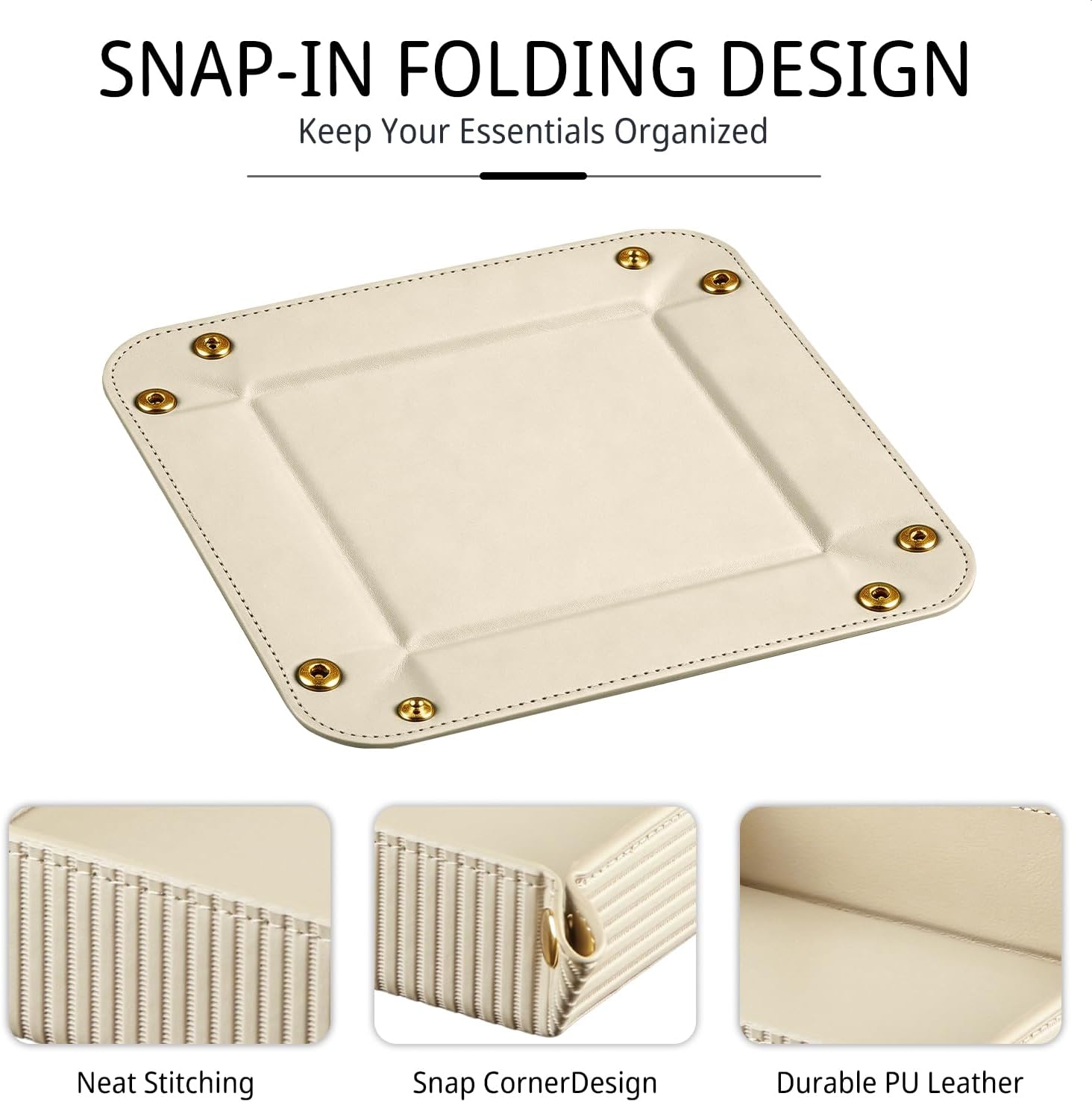 Light Valet Tray for Men / Apricot Rome