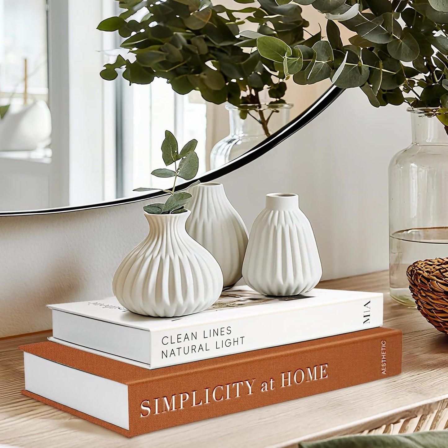 Faux Book Photo / Modern Brown / Set of 2