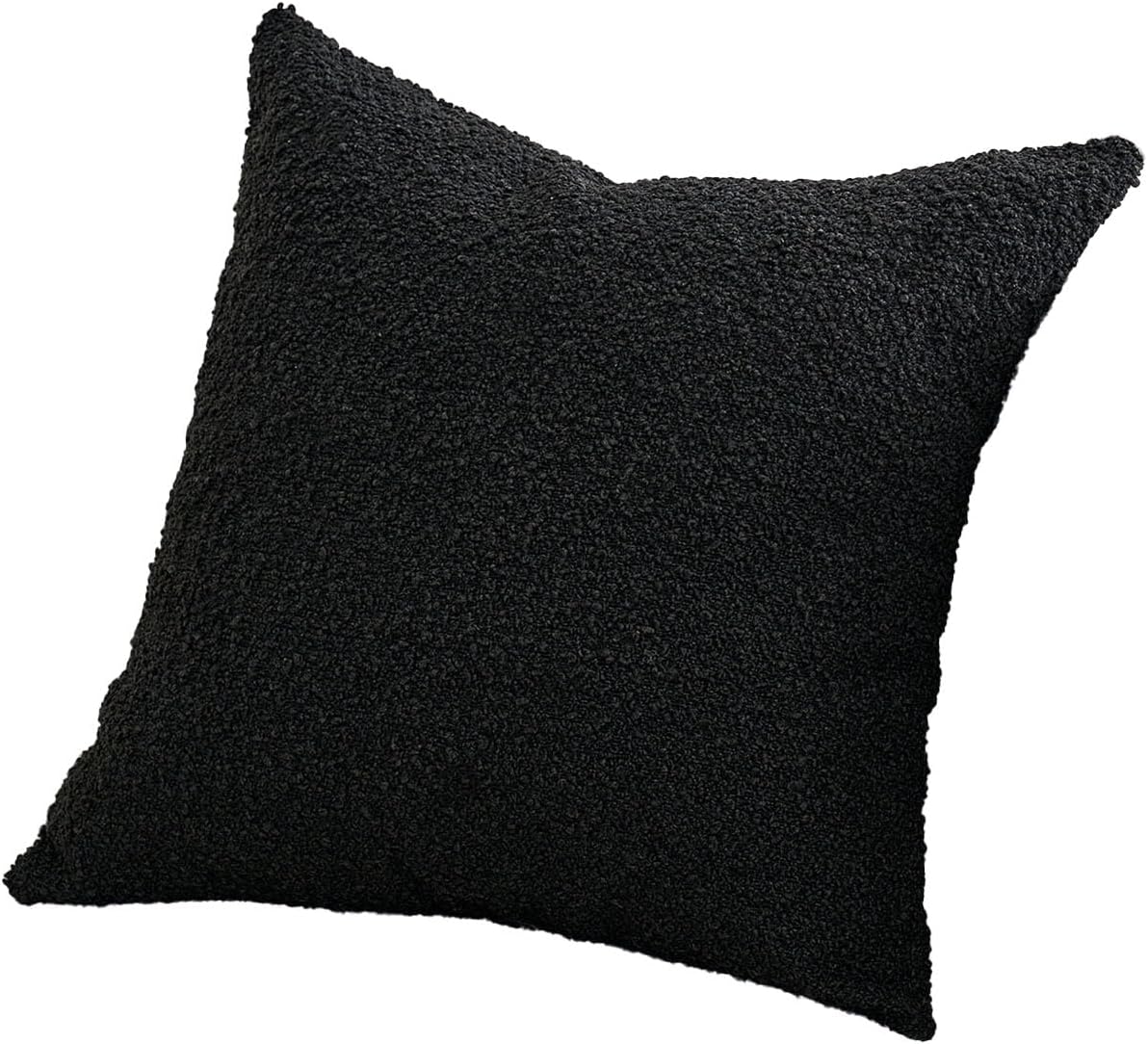 Boucle Pillow Covers / Black / 20 x 20